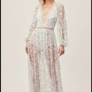 For Love and Lemons Eclair Maxi Dress